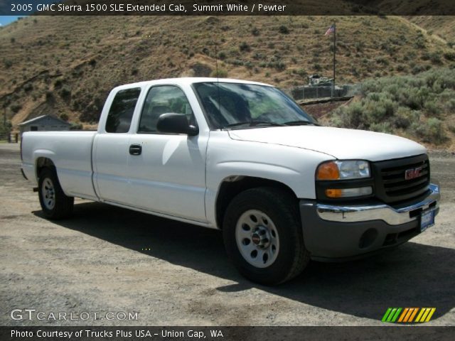 2005 GMC Sierra 1500 SLE Extended Cab in Summit White