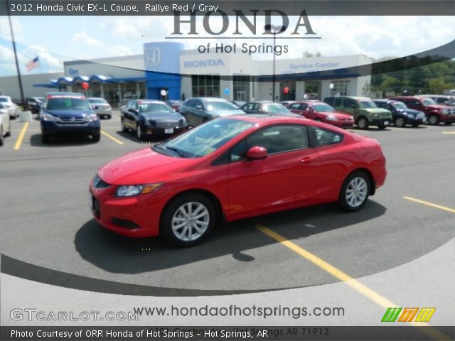 2012 Honda Civic EX-L Coupe in Rallye Red