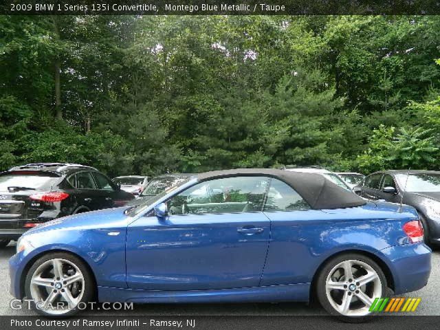 2009 BMW 1 Series 135i Convertible in Montego Blue Metallic