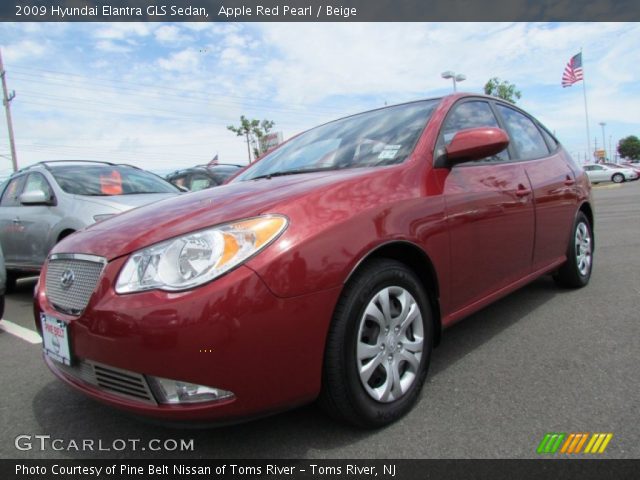 2009 Hyundai Elantra GLS Sedan in Apple Red Pearl