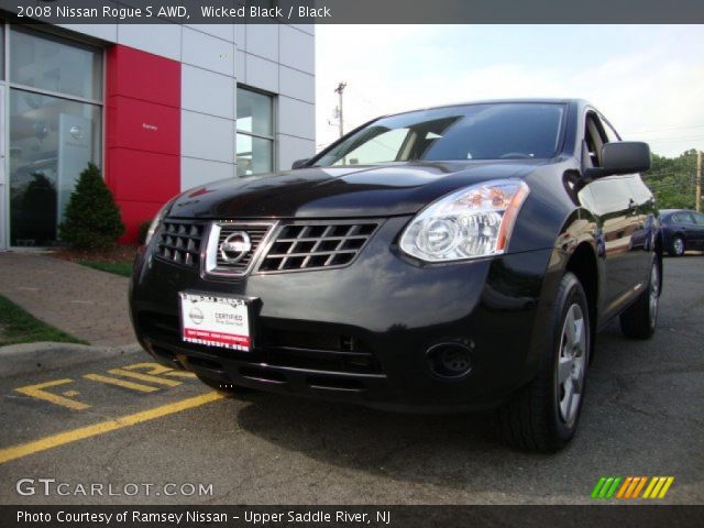 2008 Nissan Rogue S AWD in Wicked Black
