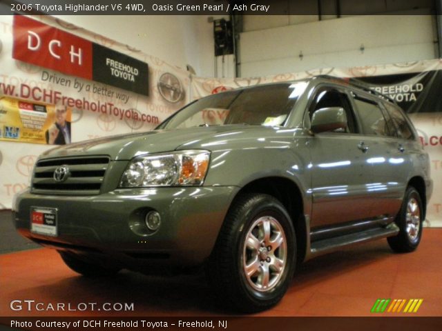 2006 Toyota Highlander V6 4WD in Oasis Green Pearl