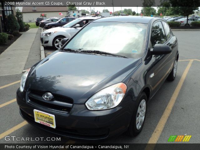 2008 Hyundai Accent GS Coupe in Charcoal Gray