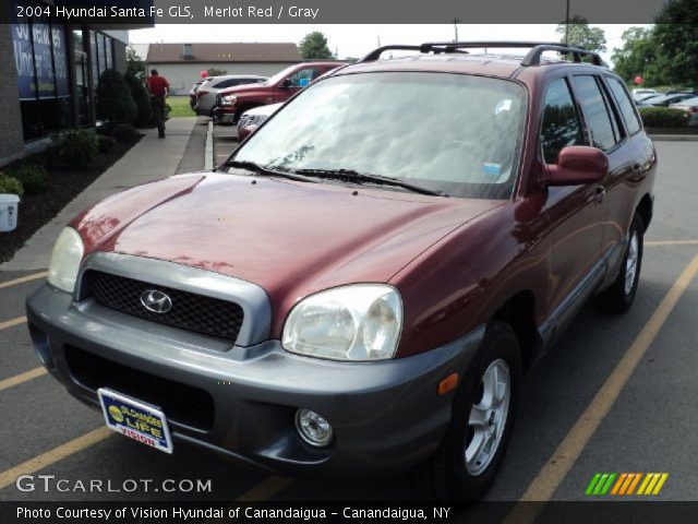 2004 Hyundai Santa Fe GLS in Merlot Red
