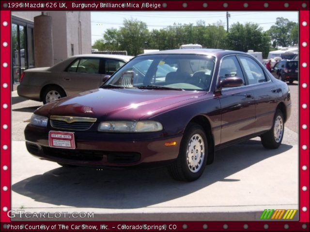 1996 Mazda 626 LX in Burgundy Brilliance Mica