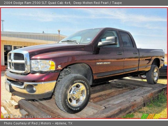 2004 Dodge Ram 2500 SLT Quad Cab 4x4 in Deep Molten Red Pearl