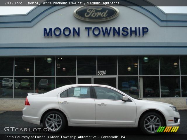 2012 Ford Fusion SE in White Platinum Tri-Coat