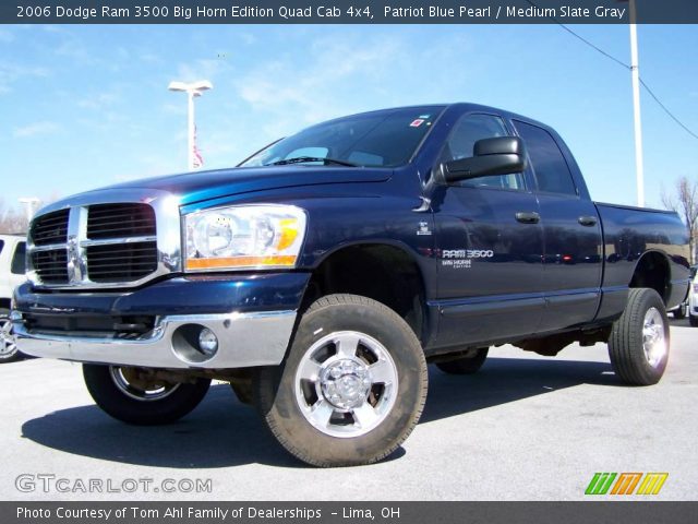 2006 Dodge Ram 3500 Big Horn Edition Quad Cab 4x4 in Patriot Blue Pearl