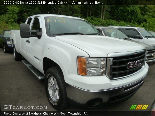 2009 GMC Sierra 1500 SLE Extended Cab 4x4 in Summit White