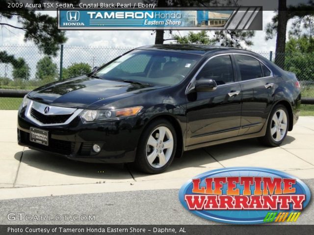 2009 Acura TSX Sedan in Crystal Black Pearl