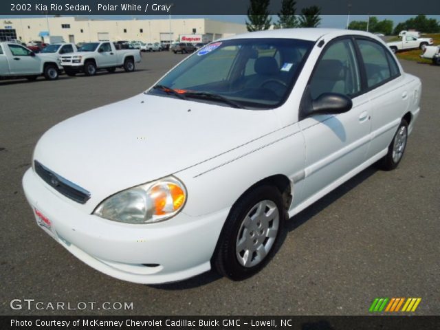 2002 Kia Rio Sedan in Polar White