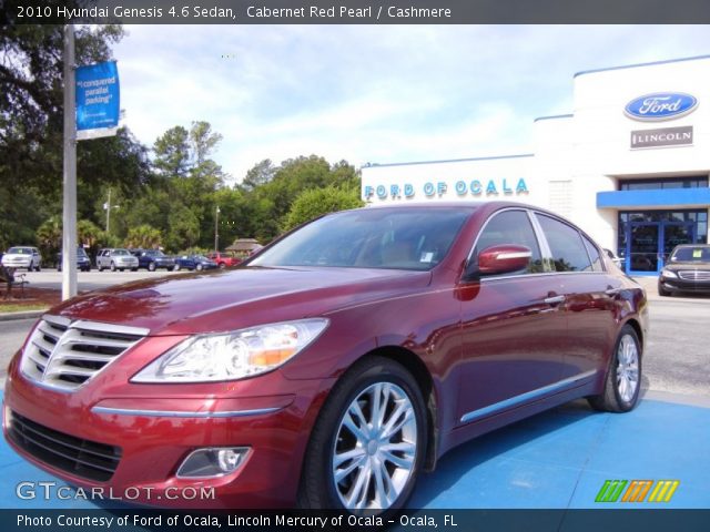 2010 Hyundai Genesis 4.6 Sedan in Cabernet Red Pearl