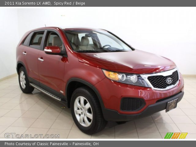 2011 Kia Sorento LX AWD in Spicy Red
