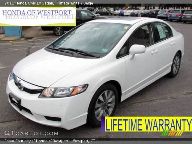 2011 Honda Civic EX Sedan in Taffeta White