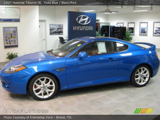 2007 Hyundai Tiburon SE in Vivid Blue