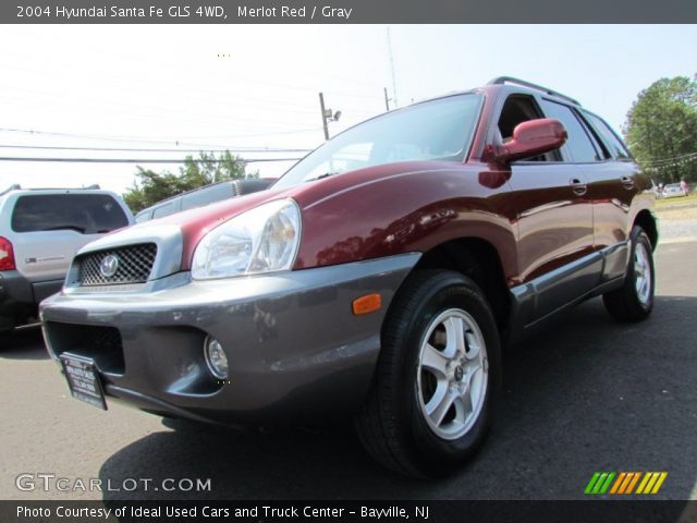 2004 Hyundai Santa Fe GLS 4WD in Merlot Red