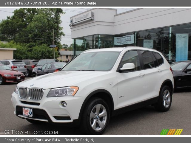 2012 BMW X3 xDrive 28i in Alpine White