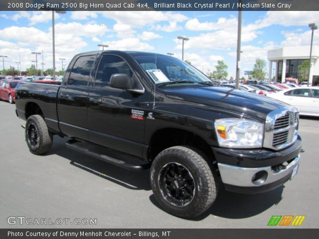 2008 Dodge Ram 2500 Big Horn Quad Cab 4x4 in Brilliant Black Crystal Pearl