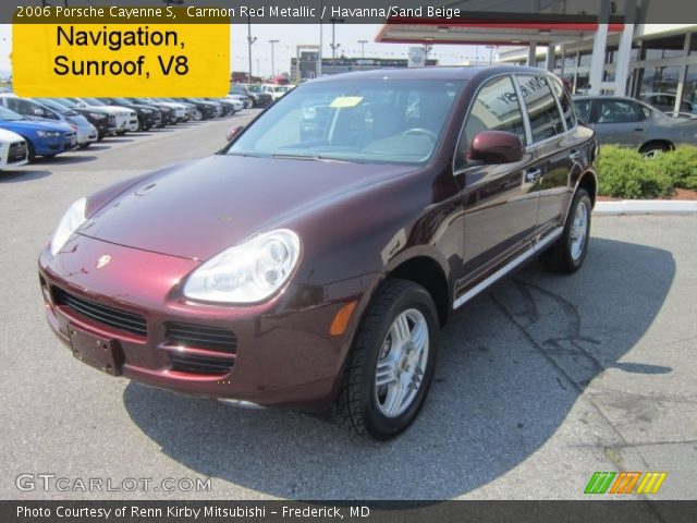 2006 Porsche Cayenne S in Carmon Red Metallic