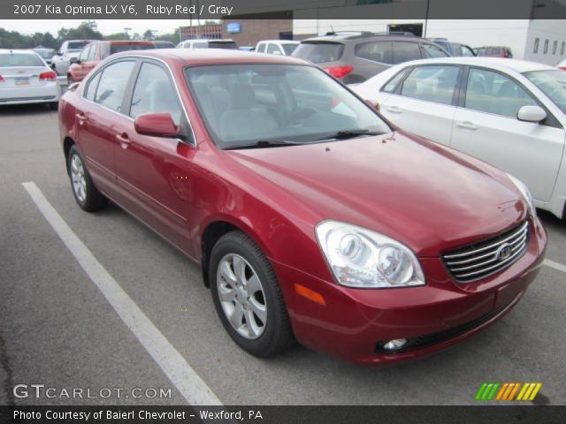 2007 Kia Optima LX V6 in Ruby Red