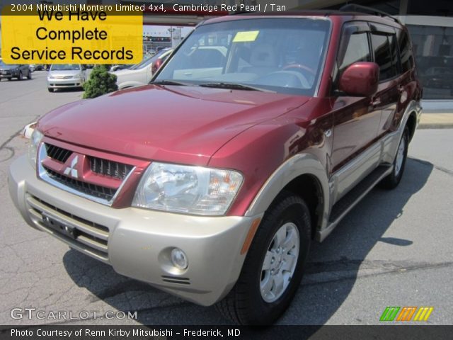 2004 Mitsubishi Montero Limited 4x4 in Cambridge Red Pearl