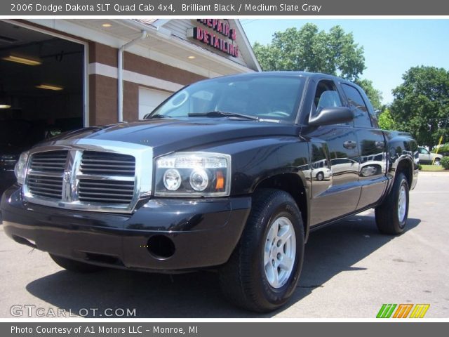2006 Dodge Dakota SLT Quad Cab 4x4 in Brilliant Black