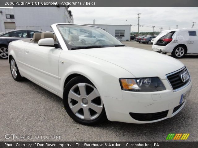 2006 Audi A4 1.8T Cabriolet in Arctic White