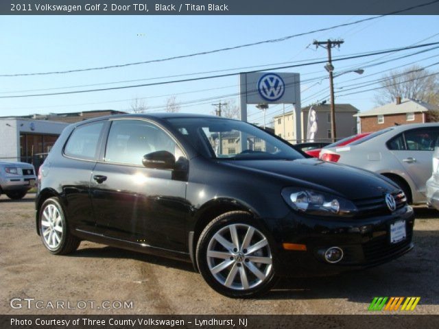 2011 Volkswagen Golf 2 Door TDI in Black
