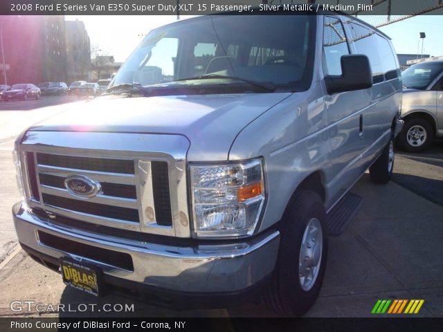 2008 Ford E Series Van E350 Super Duty XLT 15 Passenger in Silver Metallic