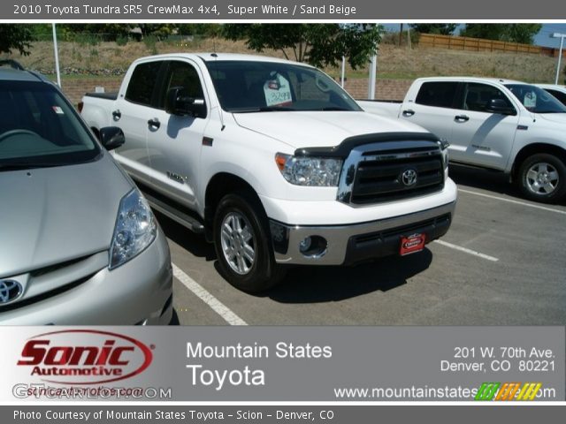 2010 Toyota Tundra SR5 CrewMax 4x4 in Super White