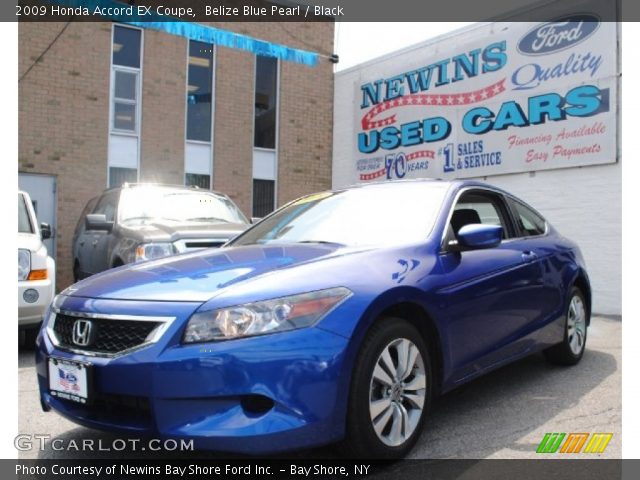 2009 Honda Accord EX Coupe in Belize Blue Pearl
