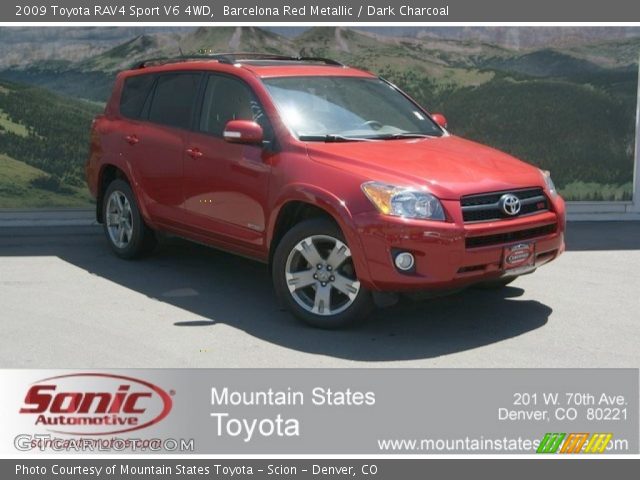 2009 Toyota RAV4 Sport V6 4WD in Barcelona Red Metallic