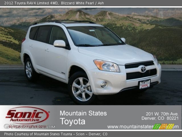 2012 Toyota RAV4 Limited 4WD in Blizzard White Pearl
