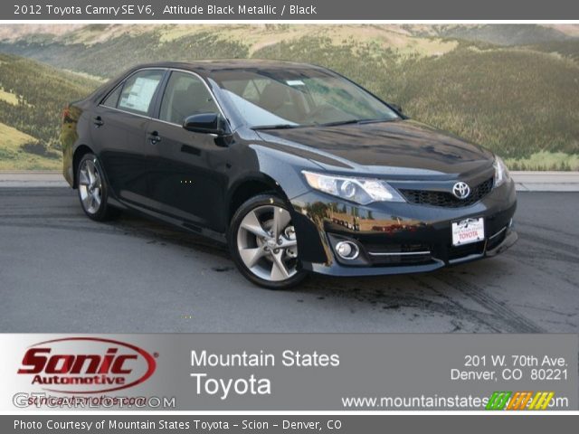 2012 Toyota Camry SE V6 in Attitude Black Metallic