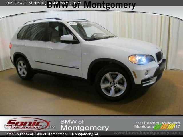 2009 BMW X5 xDrive30i in Alpine White