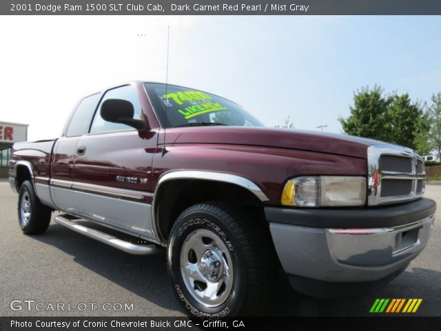 2001 Dodge Ram 1500 SLT Club Cab in Dark Garnet Red Pearl