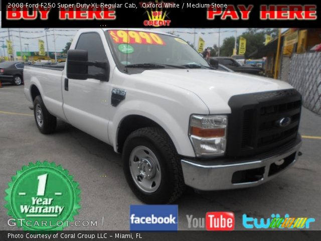 2008 Ford F250 Super Duty XL Regular Cab in Oxford White