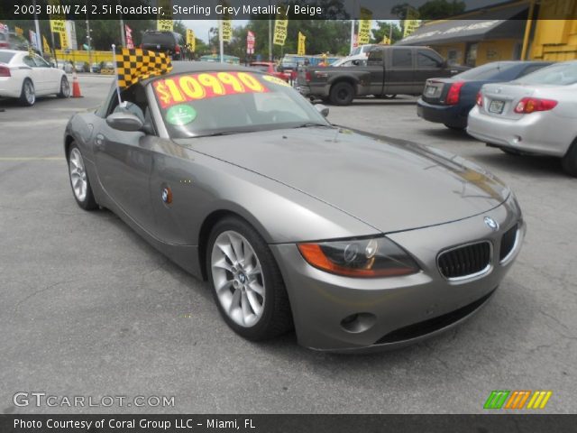 2003 BMW Z4 2.5i Roadster in Sterling Grey Metallic