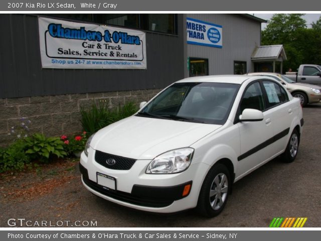 2007 Kia Rio LX Sedan in White