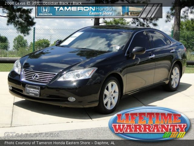 2008 Lexus ES 350 in Obsidian Black