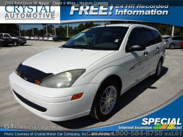 2003 Ford Focus SE Wagon in Cloud 9 White