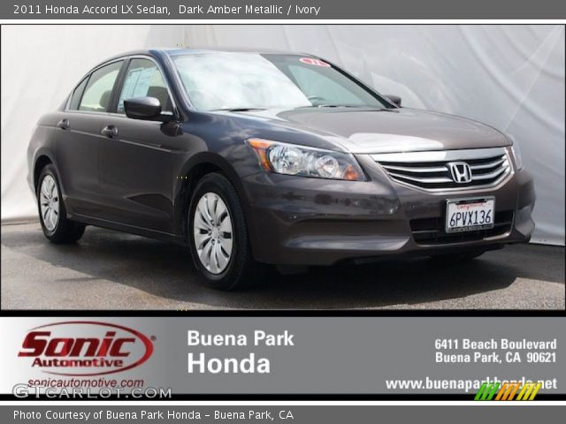 2011 Honda Accord LX Sedan in Dark Amber Metallic