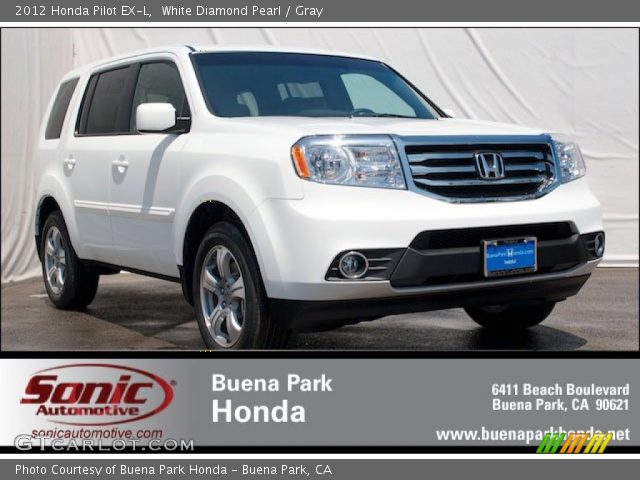 2012 Honda Pilot EX-L in White Diamond Pearl