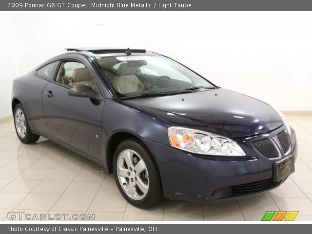 2009 Pontiac G6 GT Coupe in Midnight Blue Metallic