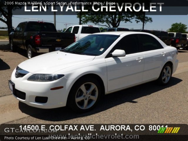 2006 Mazda MAZDA6 s Sport Sedan in Performance White