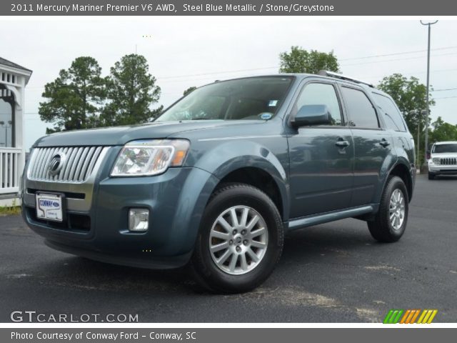 2011 Mercury Mariner Premier V6 AWD in Steel Blue Metallic