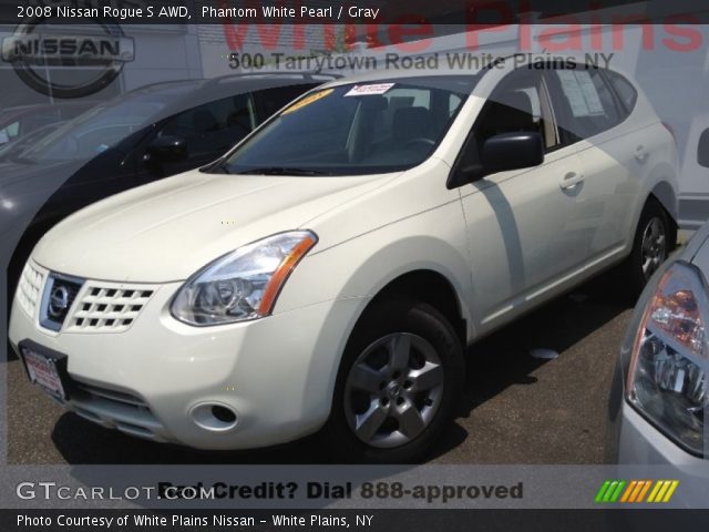 2008 Nissan Rogue S AWD in Phantom White Pearl