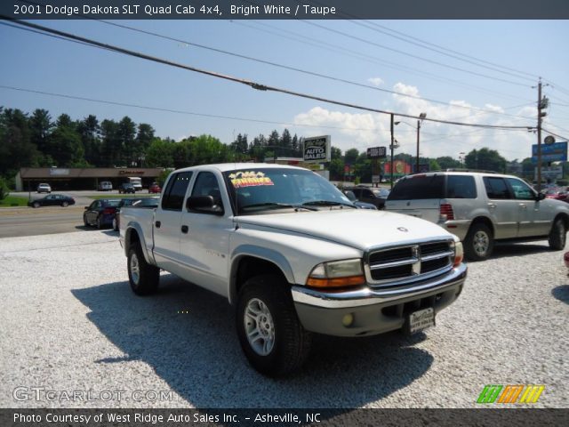 2001 Dodge Dakota SLT Quad Cab 4x4 in Bright White
