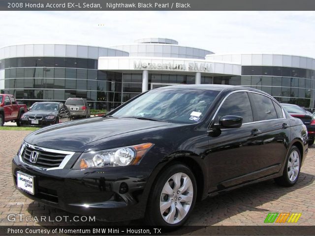 2008 Honda accord ex-l black #3