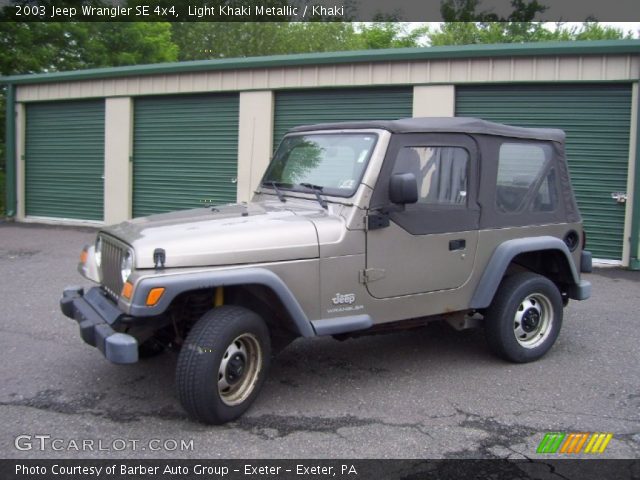 2003 Jeep Wrangler SE 4x4 in Light Khaki Metallic